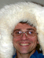 Photo of Dave with his fur hat